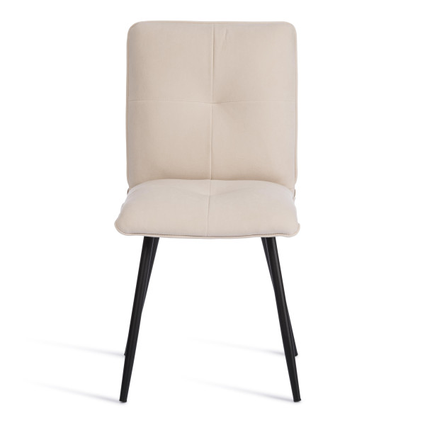 Стул обеденный Sweet флок , 46х55х88, молочный/черный, 4 фото № 5