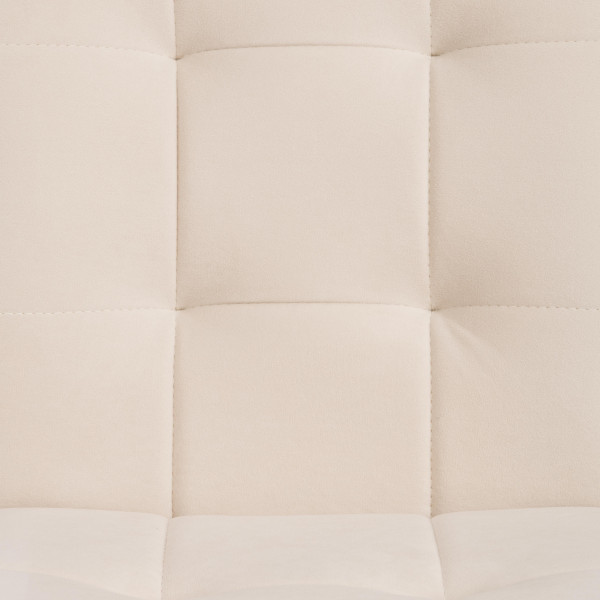 Стул обеденный Medeo флок , 47х56х89, молочный/черный, 4 фото № 7