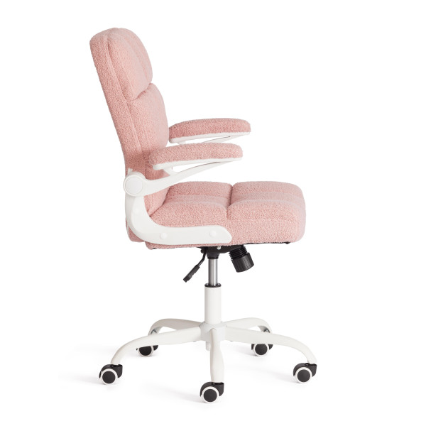 Кресло Lugano Wh ткань teddy, розовый фото № 2