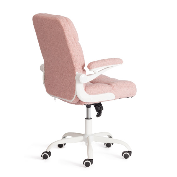 Кресло Lugano Wh ткань teddy, розовый фото № 3