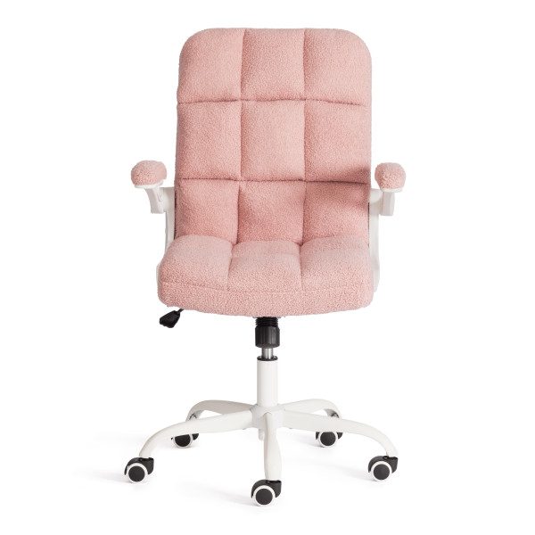 Кресло Lugano Wh ткань teddy, розовый фото № 5