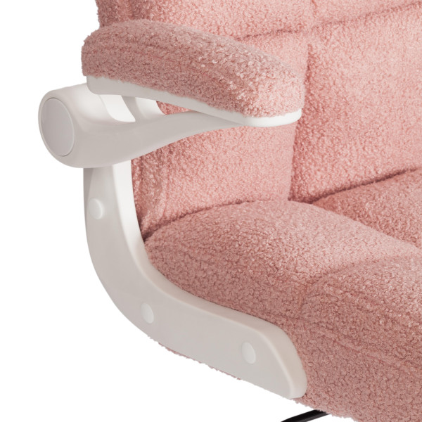 Кресло Lugano Wh ткань teddy, розовый фото № 7