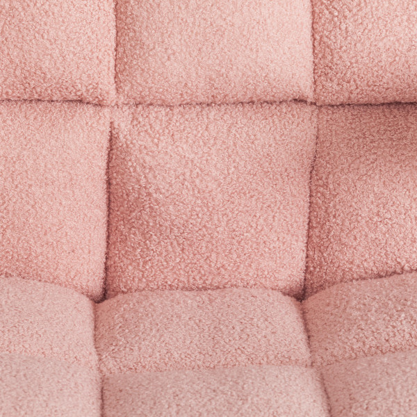 Кресло Lugano Wh ткань teddy, розовый фото № 8