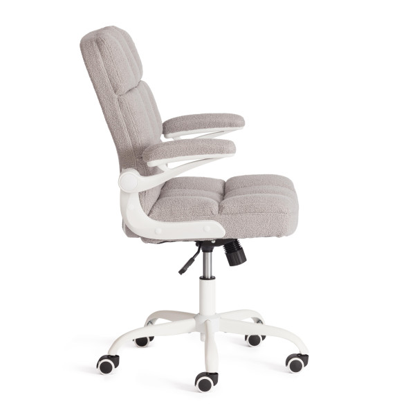 Кресло Lugano Wh ткань teddy, светло-серый фото № 2