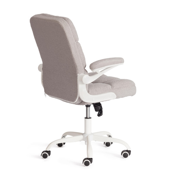 Кресло Lugano Wh ткань teddy, светло-серый фото № 3