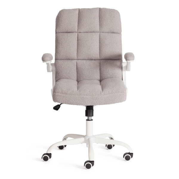 Кресло Lugano Wh ткань teddy, светло-серый фото № 5