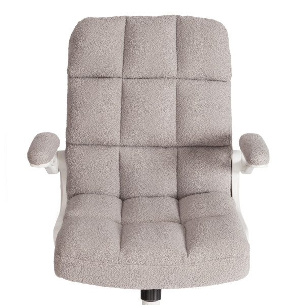 Кресло Lugano Wh ткань teddy, светло-серый фото № 6