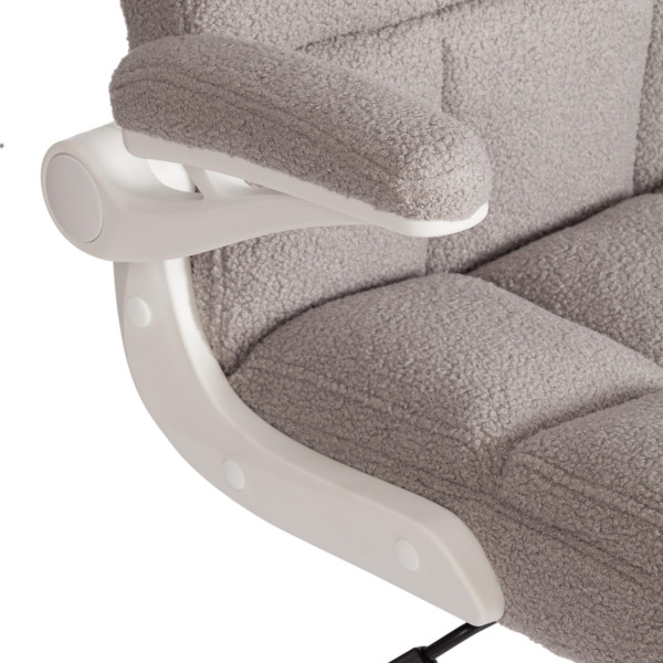 Кресло Lugano Wh ткань teddy, светло-серый фото № 7