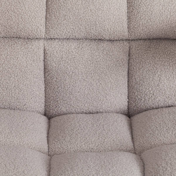 Кресло Lugano Wh ткань teddy, светло-серый фото № 8