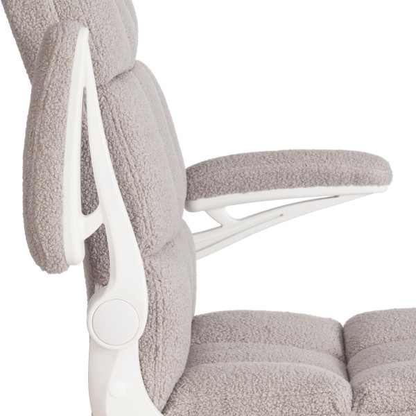 Кресло Lugano Wh ткань teddy, светло-серый фото № 10