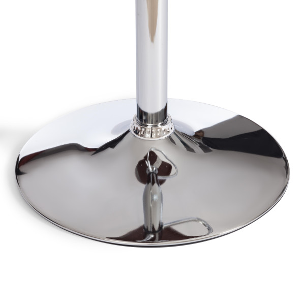 Барный стул LANDO (mod.4036) металл/дерево/ткань, 59х51х93-114 см, высота сиденья 62-83 см, серый/орех/хром, Aimcasa 28 фото № 12