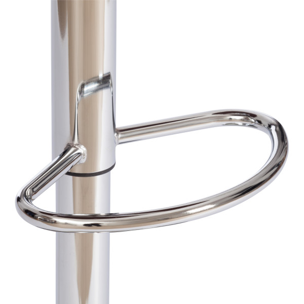 Барный стул VIMTA (mod.4021S) металл/дерево/ткань, 60х51х91,5-112,5 см, выс. сид. 61,5-82,5 см, бежевый/натур./хром, Aimcasa 5 фото № 11