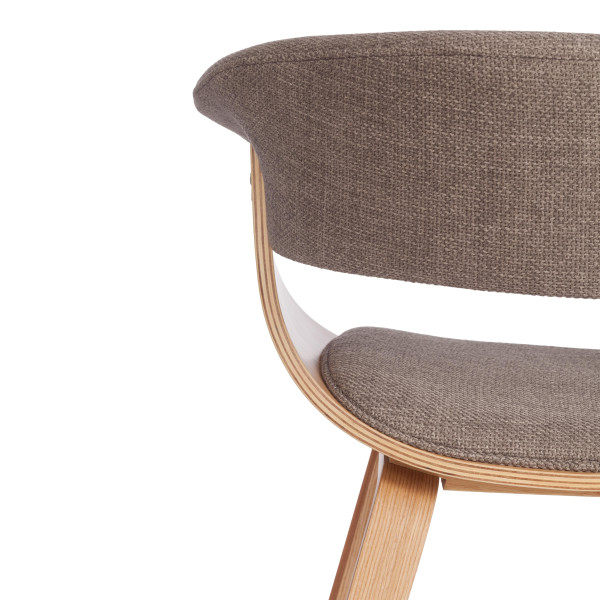 Стул VIMTA (mod.8021) дерево / ткань, 69х56х77 см, натуральный/бежевый, Aimcasa 5 фото № 9