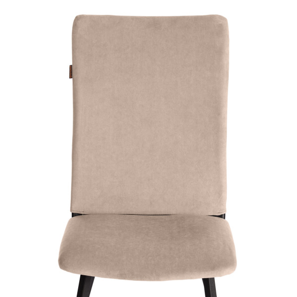 Стул обеденный La Rousse флок , 49х50х93, бежевый/черный, 7 фото № 6