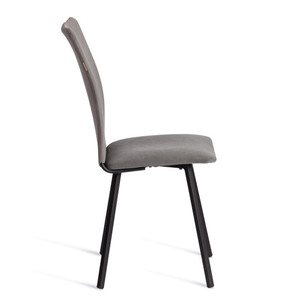 Стул обеденный La Rousse флок , 49х50х93, серый/черный, 29 фото № 3