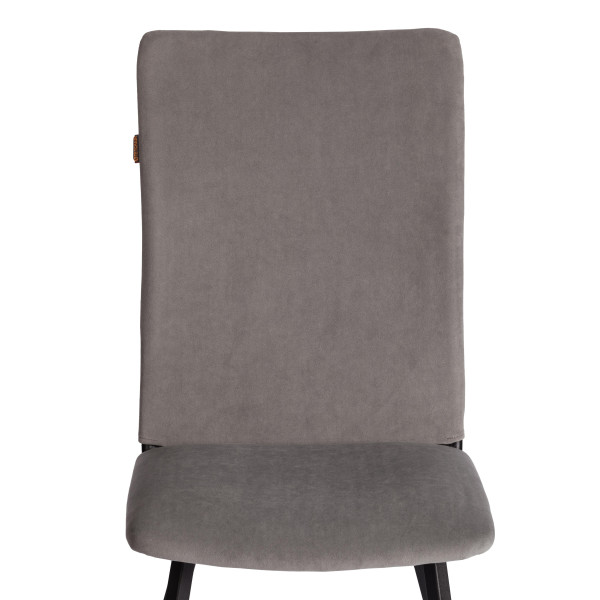 Стул обеденный La Rousse флок , 49х50х93, серый/черный, 29 фото № 9