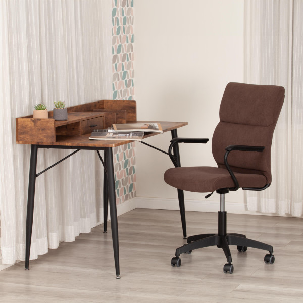 Кресло BENEFIT флок , коричневый, 6 фото № 11