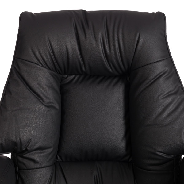 Кресло BROOKLYN кожзам, черный фото № 10