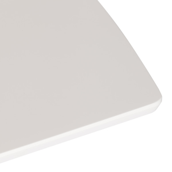 Стол обеденный Claire квадратный столешница МДФ, опоры дерево гевея, белый / натуральное дерево, 80 x 80 x 75см фото № 4