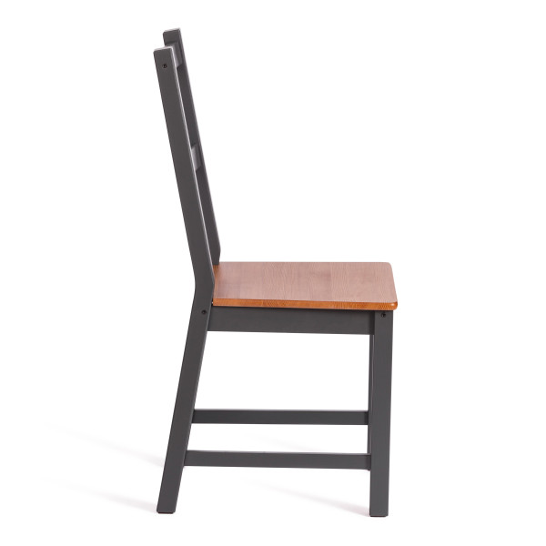 Стул Соната массив сосны, 41х50х95 см, антик /графит фото № 2