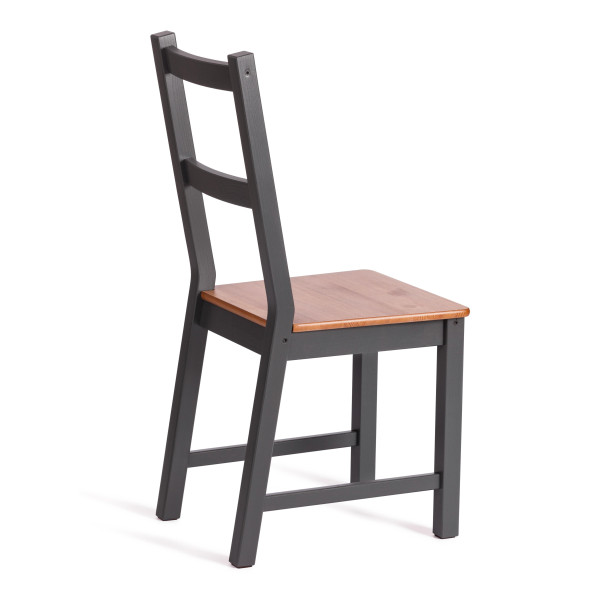 Стул Соната массив сосны, 41х50х95 см, антик /графит фото № 3
