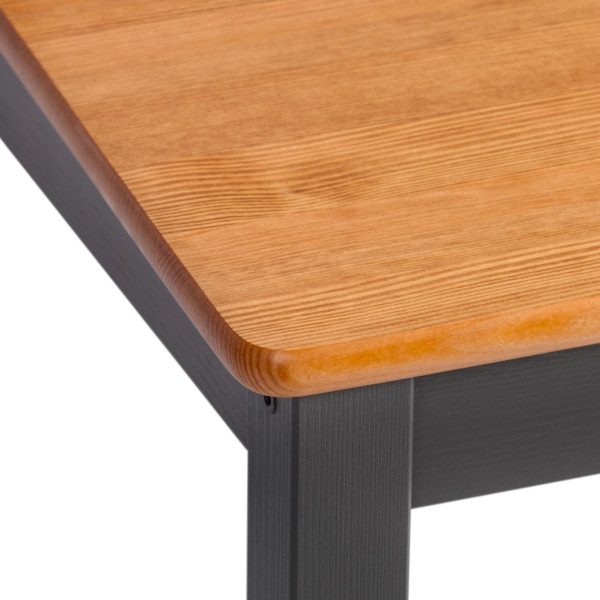 Стул Соната массив сосны, 41х50х95 см, антик /графит фото № 7