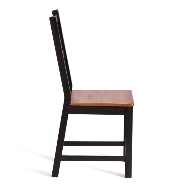 Стул Соната массив сосны, 41х50х95 см, антик/чёрный фото № 2