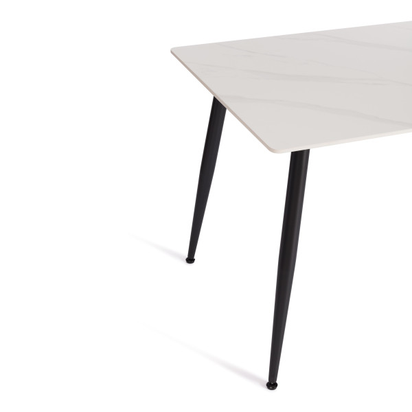 Стол обеденный Austen (mod. LDT-300 RION) столешница керамика (матовая) /опоры металл, серый/чёрный, 80х120х75 см фото № 5