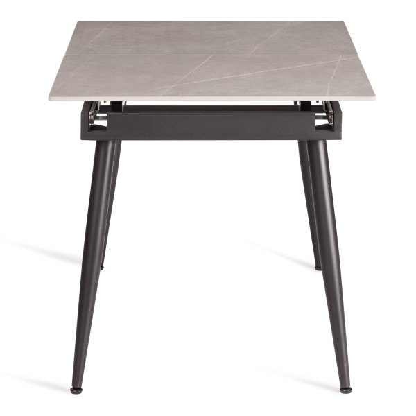 Стол обеденный Balmoral (mod.OKT-2294) столешница керамика (матовая) /опоры металл, серый/чёрный, (120+40)х80х75 см фото № 2