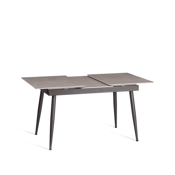 Стол обеденный Balmoral (mod.OKT-2294) столешница керамика (матовая) /опоры металл, серый/чёрный, (120+40)х80х75 см фото № 5