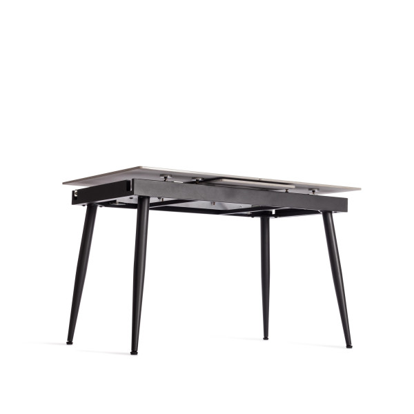 Стол обеденный Balmoral (mod.OKT-2294) столешница керамика (глянцевая) / опоры металл, серый/чёрный, (120+40)х80х75 см фото № 11