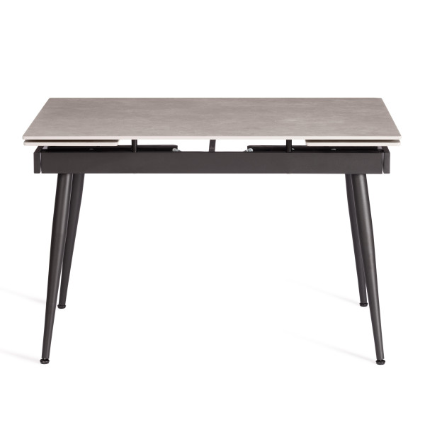 Стол обеденный Lord grey (mod.John table) столешница керамика (матовая) /опоры металл, светло-серый/чёрный, 30х120х30 см фото № 3