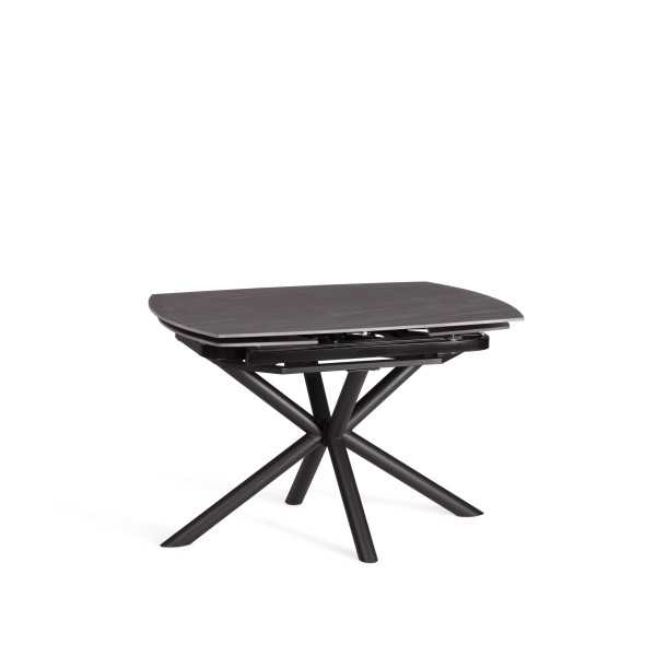 Стол обеденный Winston столешница керамика (матовая) /опоры металл, темно-серый/черный, 30х120х30 см фото № 4