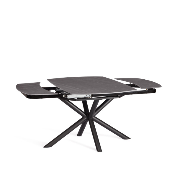 Стол обеденный Winston столешница керамика (матовая) /опоры металл, темно-серый/черный, 30х120х30 см фото № 6