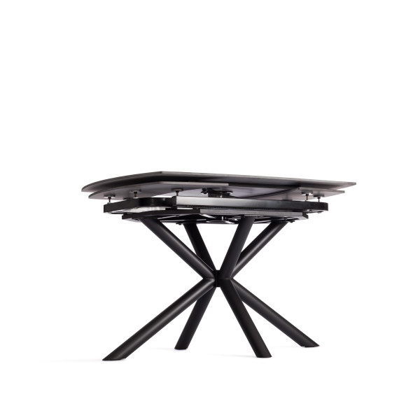 Стол обеденный Winston столешница керамика (матовая) /опоры металл, темно-серый/черный, 30х120х30 см фото № 13