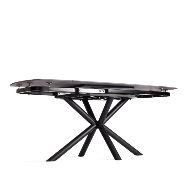 Стол обеденный Winston столешница керамика (матовая) /опоры металл, темно-серый/черный, 30х120х30 см фото № 14