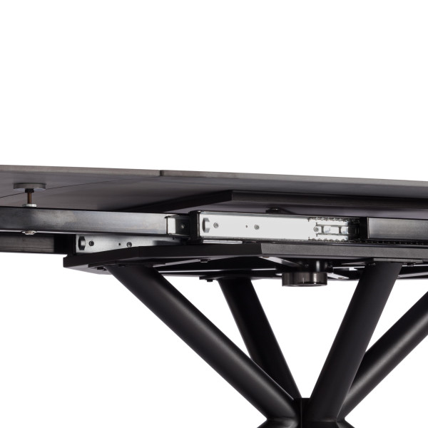 Стол обеденный Winston столешница керамика (матовая) /опоры металл, темно-серый/черный, 30х120х30 см фото № 15