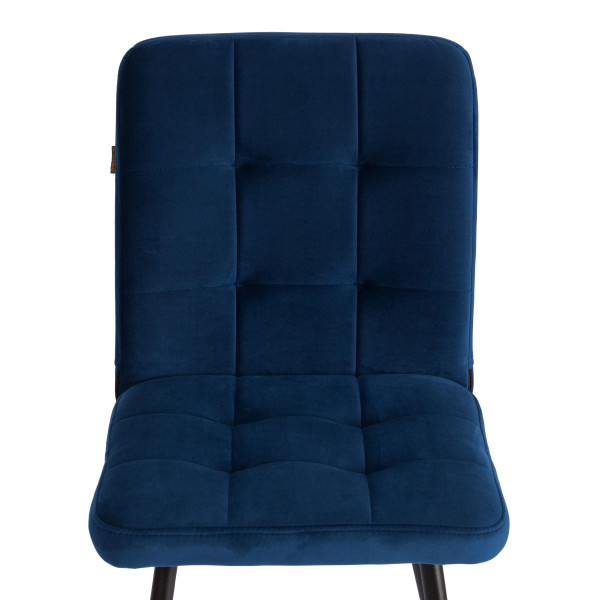 Стул обеденный Medeo LT, велюр, Blue (синий), 50х55х93 фото № 6