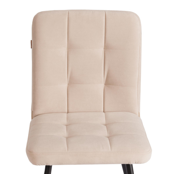 Стул обеденный Medeo LT, флок , бежевый/черный, 7, 50х55х93 фото № 6