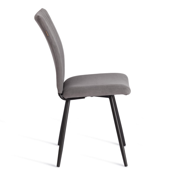 Стул обеденный Monte Carlo TREND, флок , серый/черный, 29, 50х55х93 фото № 2