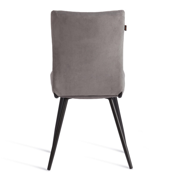 Стул обеденный Monte Carlo TREND, флок , серый/черный, 29, 50х55х93 фото № 4