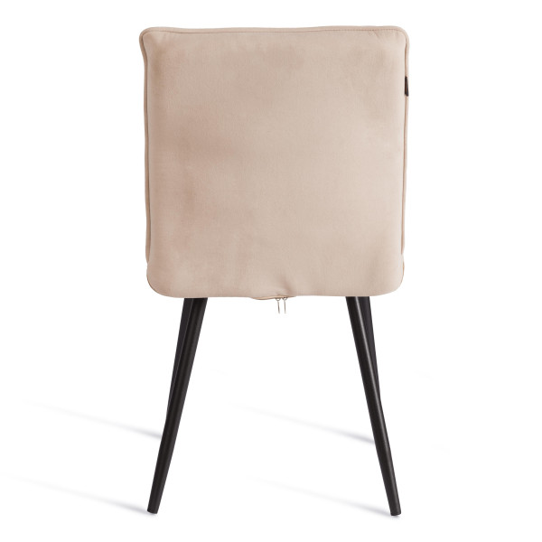 Стул обеденный Sweet LT, флок , бежевый/черный, 7, 50х55х93 фото № 2