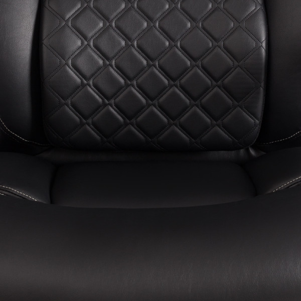 Кресло Atlant рецикл. кожа/иск. кожа, черный фото № 9