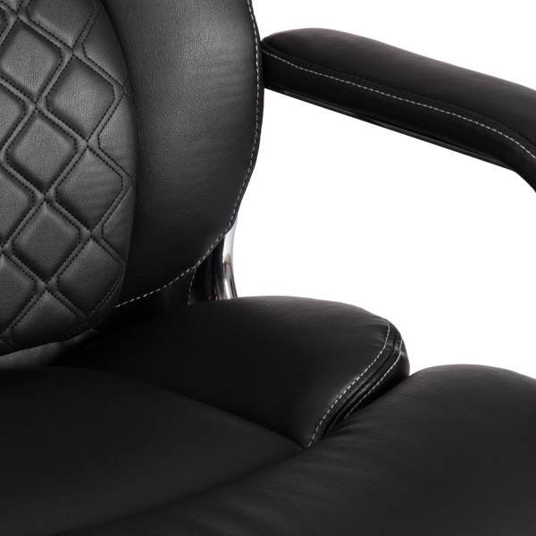 Кресло Atlant рецикл. кожа/иск. кожа, черный фото № 10