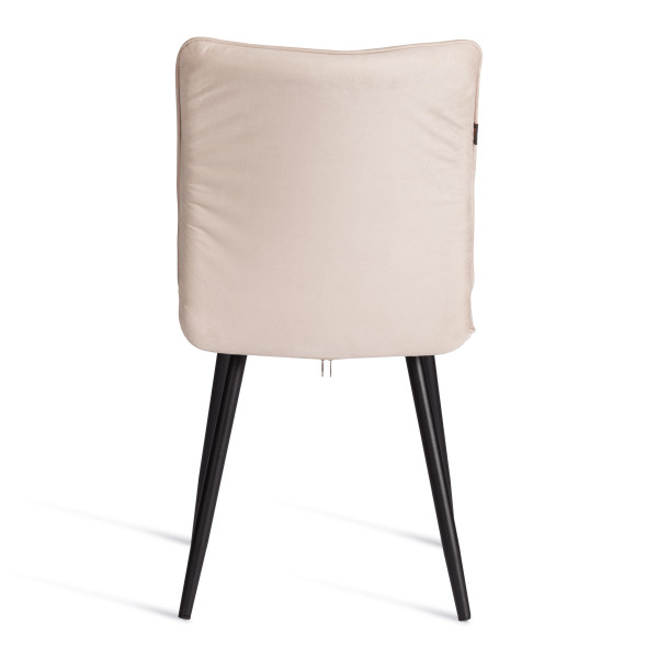 Стул обеденный Bari LT, флок , бежевый/черный, 7, 41х55х89 см фото № 4