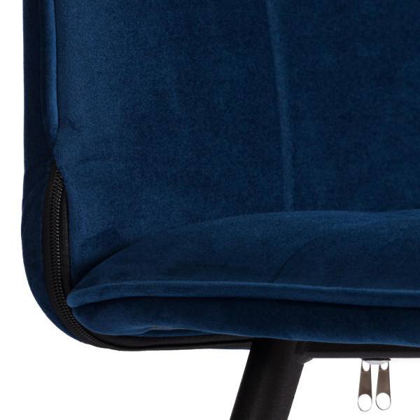 Стул обеденный Bari LT, велюр, Blue (синий), 41х55х89 см фото № 8