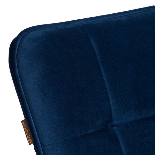 Стул обеденный Bari LT, велюр, Blue (синий), 41х55х89 см фото № 9