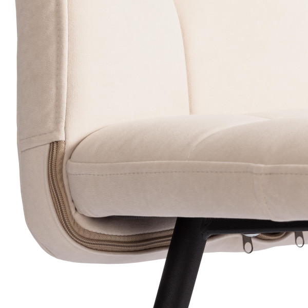 Стул обеденный Medeo LT, флок , молочный/черный, 4, 45х56х89 см фото № 8