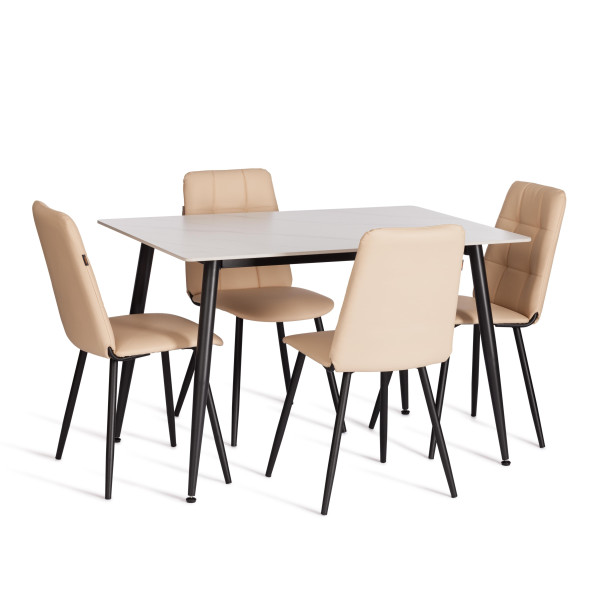 Стул обеденный Asti TREND, экокожа, бежевая, 47х54х86 см фото № 10