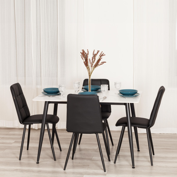 Стул обеденный Asti TREND, экокожа, черная, 47х54х86 см фото № 11